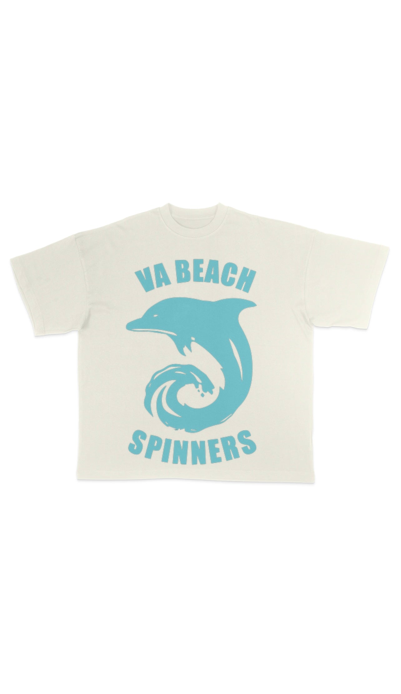 “SPINNERS” garment dye cream t shirt