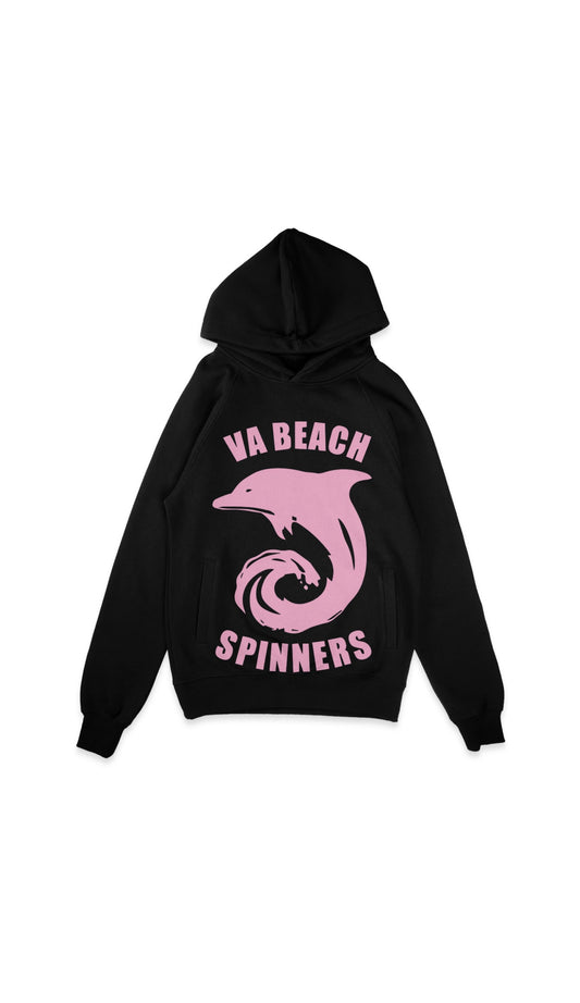 “SPINNERS” pink logo hoodie