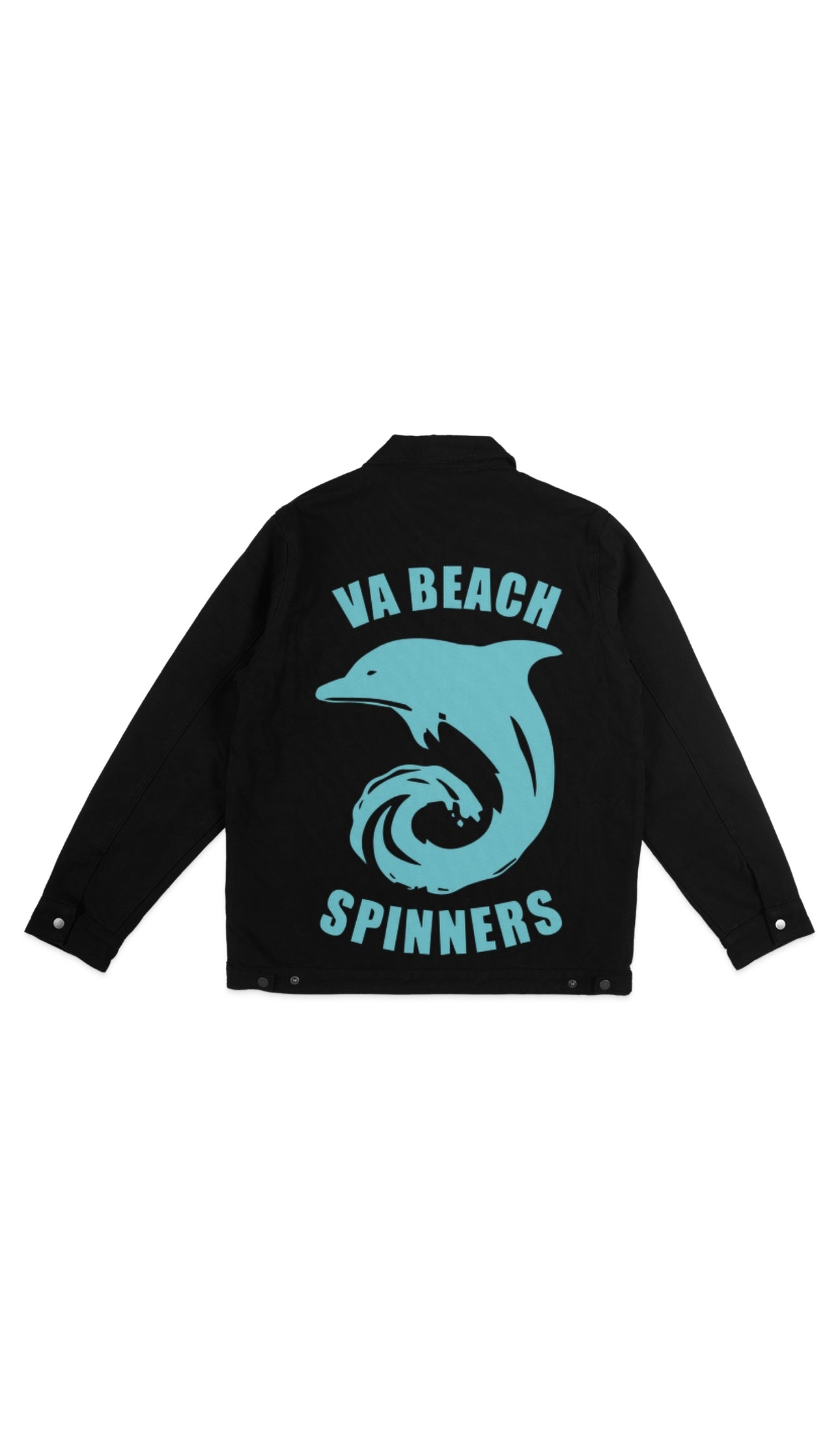 “SPINNERS” black duck canvas jacket